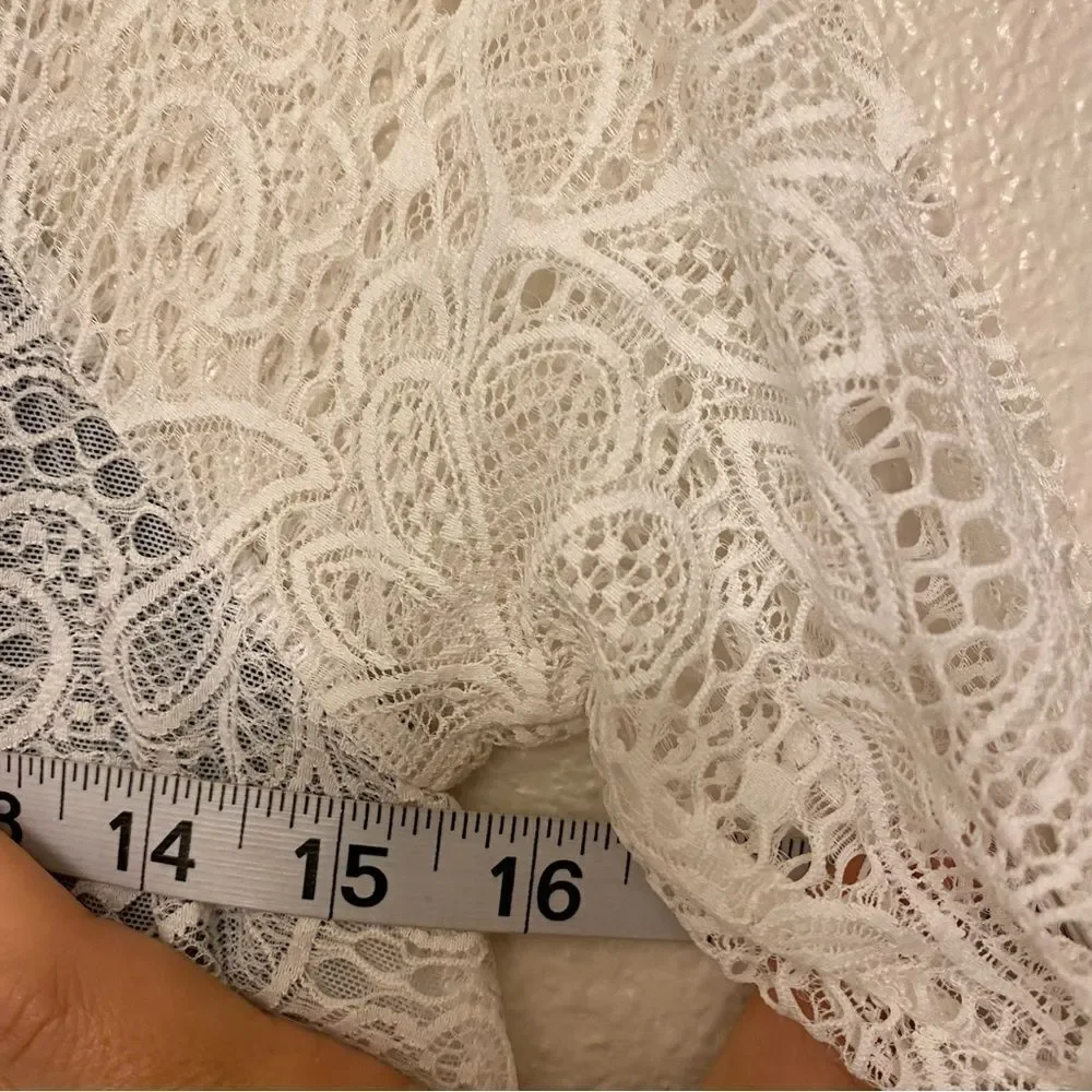 WEISSMAN Dance Costume black and White lace mesh Young And Beautiful 11893 MA